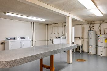 Multiple on-site laundry facilities